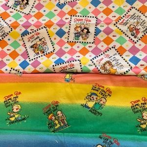 DEAR GOD fabric/ material SEWING or CRAFTING fun